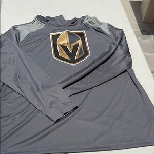 Fanatics Gray and Gold Long Sleeve Tee